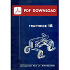 Fiat 18 "la piccola" Manuale officina libretto Istruzioni riparazione trattore