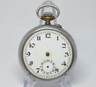 1930s EUROPEAN LARGE OLD MECHANICAL POCKET WATCH