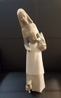 11"  Vintage Lladro Porcelain Figurine-Matte Finish-Shepherdess Lady w/ Dog-AE