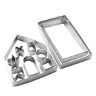 10 PCS Christmas Baking Mold Event Tools Gingerbread House Cookie Set