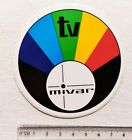 TV MIVAR TELEVISORI ADESIVO OLD STICKER ANNI 80 VINTAGE ORIGINAL