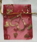 15 Organza Jewellery Gift Bags Pouches Red 7X9cm