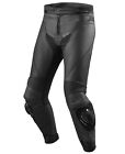 PANTALONI PELE LEATHER MOTO REV IT REVIT VERTEX GT PELLE NERO BLACK TG 54