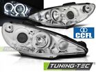 Coppia set Fari Fanali Anteriori Tuning 206 02- ANGEL EYES Cromato