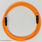 2 M Stereo Mini 3.5mm Jack to Jack Lead Gold Plated Van Damme Pro Cable Orange