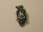 ciondolo TESCHIO SKULL DARK GOTH PUNK  argento brunito