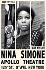 Poster Manifesto Locandina Musica d Epoca Stampa Vintage Jazz Club Nina Simone