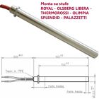 Resistenza Candeletta stufe a pellet 12,5 350W 16cm Palazzetti thermorossi ROYAL