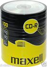 100 CD -R Maxell vergini vuoti  STOCK Shirink  700MB 52X 80min +1 cd verbatim