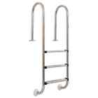 Scaletta per Piscina 3 Gradini in Acciaio Inox 304 120 cm Scala vidaXL