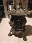 Green Japanese Castle Iron Gazebo Pagoda Latern