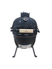 13" Ceramic Kamado BBQ Grill Smoker Oven Charcoal Barbecue Black without firebox