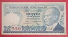 🇹🇷 TURCHIA 🇹🇷 BANKNOTE BANCONOTA 500 LIRE TURCHE 1970