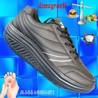 Scarpe Uomo MASSAGGIANTI BASCULANTI fitness  city SPORTIVE dimagranti donna nero