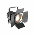 Cameo TS 100 WW Theatre Spotlight with Fresnel and 100W Warm White LED in Black