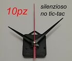 10pz MECCANISMI OROLOGIO SILENZIOSO parete muro quarzo meccanismo movimento