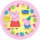 Cialda per torta compleanno PEPPA PIG zucchero ostia decorazione topper torte .