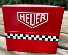 Heuer vintage red  Box für Chronographen Monaco Autavia Carrera, NOS, 1970