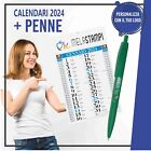 Calendari 2024 + penne personalizzati stampa gadget pubblicitari olandese blu 01