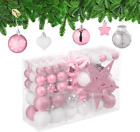 Palline Di Natale, Set 101 Addobbi Natalizi in Plastica, Decorazioni per Albero