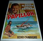 Papillon ORIGINAL Belgian  73 POSTER Steve McQueen Dustin Hoffman topless native