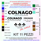 ADESIVI COLNAGO decals sticker bici kit 11 pezzi vinile prespaziato senza fondo