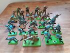 Big Joblot Of Britains Toy Soldiers With Mortars, Officers, Rifleman..