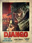 MANIFESTO POSTER AFFICHE CINEMA DJANGO CORBUCCI NERO SPAGHETTI WESTERN FILM CULT