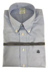 BROOKS BROTHER S  Sport MILANO  - collo Button Down in Oxford Pin Point Azzurro