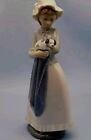 NAO by LLADRO GIRL HOLDING CUDDLING PUPPY DOG - EXCELLENT CONDITION