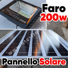 ✔FARO LED 200 w⭐+ PANNELLO SOLARE FOTOVOLTAICO + TELECOMANDO per CASA E GIARDINO