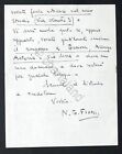 Lettera con autografo del pittore italiano Napoleone Giovanni Fiumi - 1939