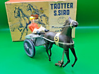 TROTTER SAN SIRO NATIONAL TOYS SULKY HORSE PISTA CAVALLI SLOT CAR 1/32 IN BOX