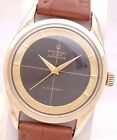 UNIVERSAL GENEVE POLEROUTER Automatic Cal.218-9 GOLD TONE Swiss SS Vintage Watch