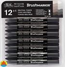 Brushmarker Promarker Pantone Tria Pennarello Winsor 12 + Blender Omaggio Neutri