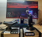 Logitech G Saitek X52 Joystick + Pro Flight Rudder (Cloche Gaming PC)