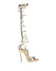 1571€ Dsquared2 Gold Gladiator 37 uk4 us6 130mm 13cm high heel casadei louboutin