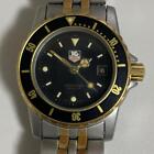 TAG Heuer Professional 200M Diver Watch 925 208G Black Dial Two-Tone Bracelet