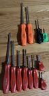 Snap on tools mixed screwdriver lot 12pc set hard grip