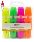 ARTICOLO SCRITTURA SCATTO SRL BLISTER 4PZ PVC EVIDENZIATORE COL.ASS.