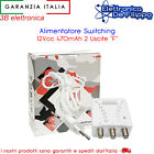 Alimentatore Switching 12Vcc 470mAh 2 Uscite "F"