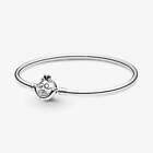 Bracciale Rigido Pandora Disney Chiusura Stregatto 599343C00 Bracelet  Argento