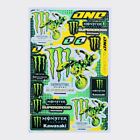 Adesivi monster energy kawasaki aerografie caschi cross enduro motard moto gp 46