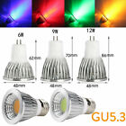 GU10 E27 MR16 Dimmable DC 12V E14 B22 COB LED Spotlight Bulb 12W 9W 7W Lamps OQ