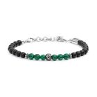 MARLU’ BRACCIALE UNISEX CON PIETRE ONICE NERO E VERDE  13BR116-V