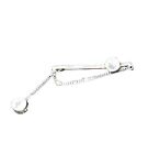 DIOR HOMME NWOB SILVER & DIAMOND DANGLE PIN