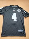 OAKLAND RAIDERS #4 Derek CARR NFL Football Trikot Gr. M LAS VEGAS RAIDERS