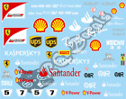 F1 1/10 Decal Set Ferrari Scuderia SF70H 2017 F103 F104