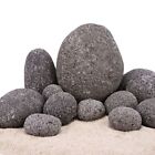 Aquarium Natursteine Zen Pebbles Deko Grau Mix 12 Steine Gr.M-XXL Felsen Gestein