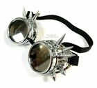 Silver Spike Vintage Steampunk Cyber Retro Black Spike Goggles Gothic Victorian